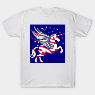 USA Unicorn Flag T-Shirt